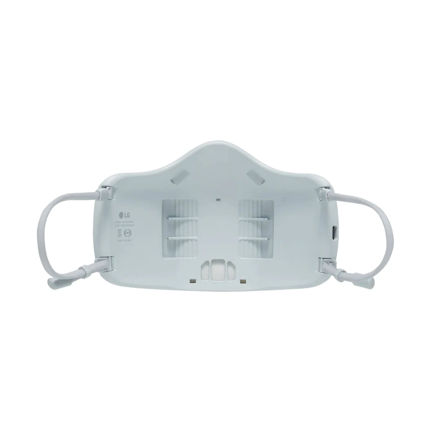 Mascarilla inteligente - LG Puricare Air Purifying Mask AP300AWFA, Filtro HEPA 13, 3 velocidades, 8 h, Blanco