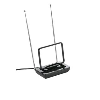 Antena TV - One For All SV9125, Para interior, DVB-T/ DVB-T2, Compatible con HD, 75 Ω, Negro