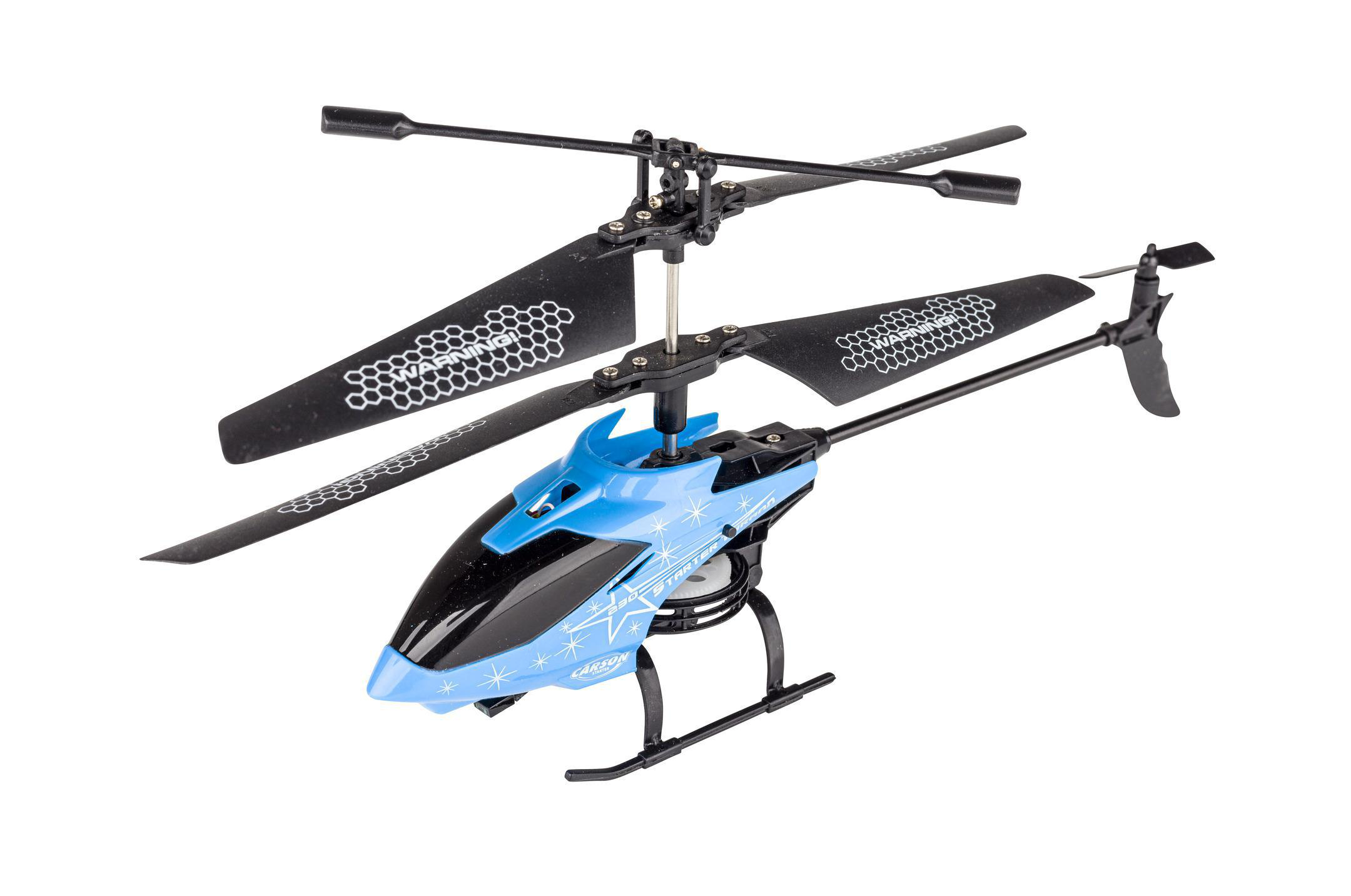 CARSON Starter Tyrann R/C ferngesteuerter Spielzeughelikopter, cyan, RTF 2Ch Helikopter Türkis IR 230