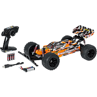 CARSON 1:10 FE Speed Warrior 2.4G 100%RTR orange, ferngesteuertes Fahrzeug R/C Spielzeugauto, Orange