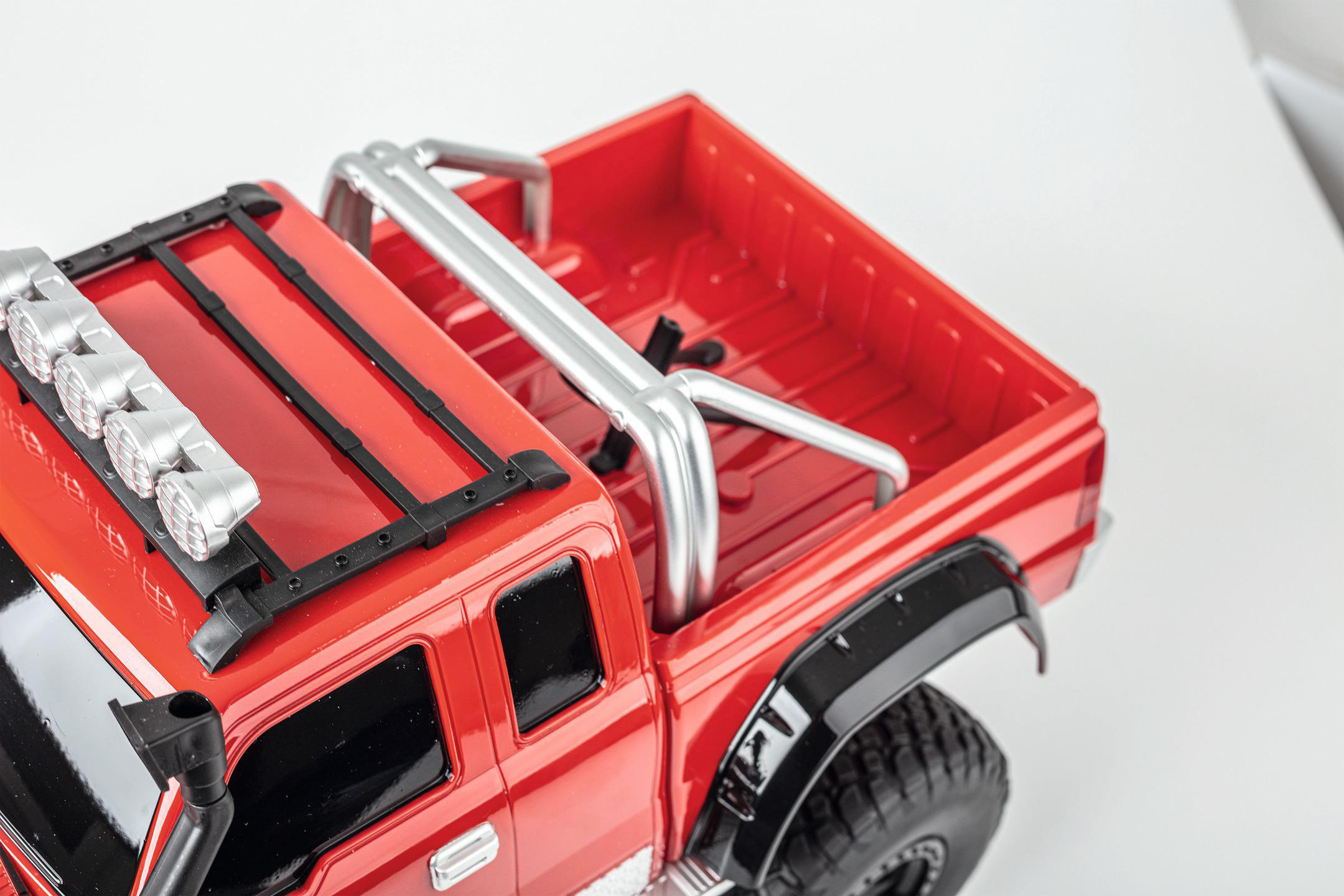 CARSON 1:8 Pickup Crawler Rot Fahrzeug 100% R/C ferngesteuertes RTR 2.4G rot, Spielzeugauto