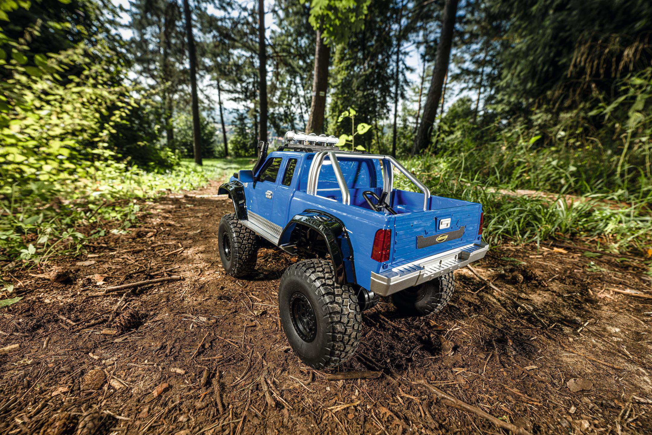 CARSON 1:8 Pickup Crawler 2.4G 100% RTR blau, ferngesteuertes Fahrzeug R/C Spielzeugauto, Blau
