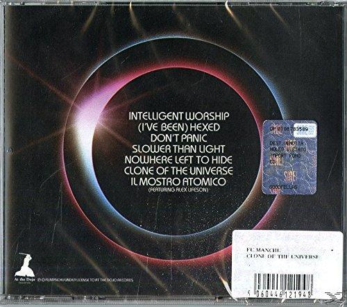 CD-Cover mit Text und einem zentralen Design aus konzentrischen Kreisen in Rot und Lila.