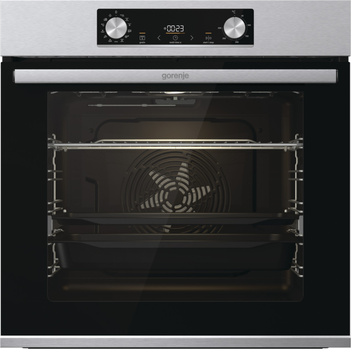 GORENJE BOS6737E13X beépíthető multifunkciós sütő, ExtraSteam, AirFry, teleszkópos sütősín, AquaClean, FastPreheat