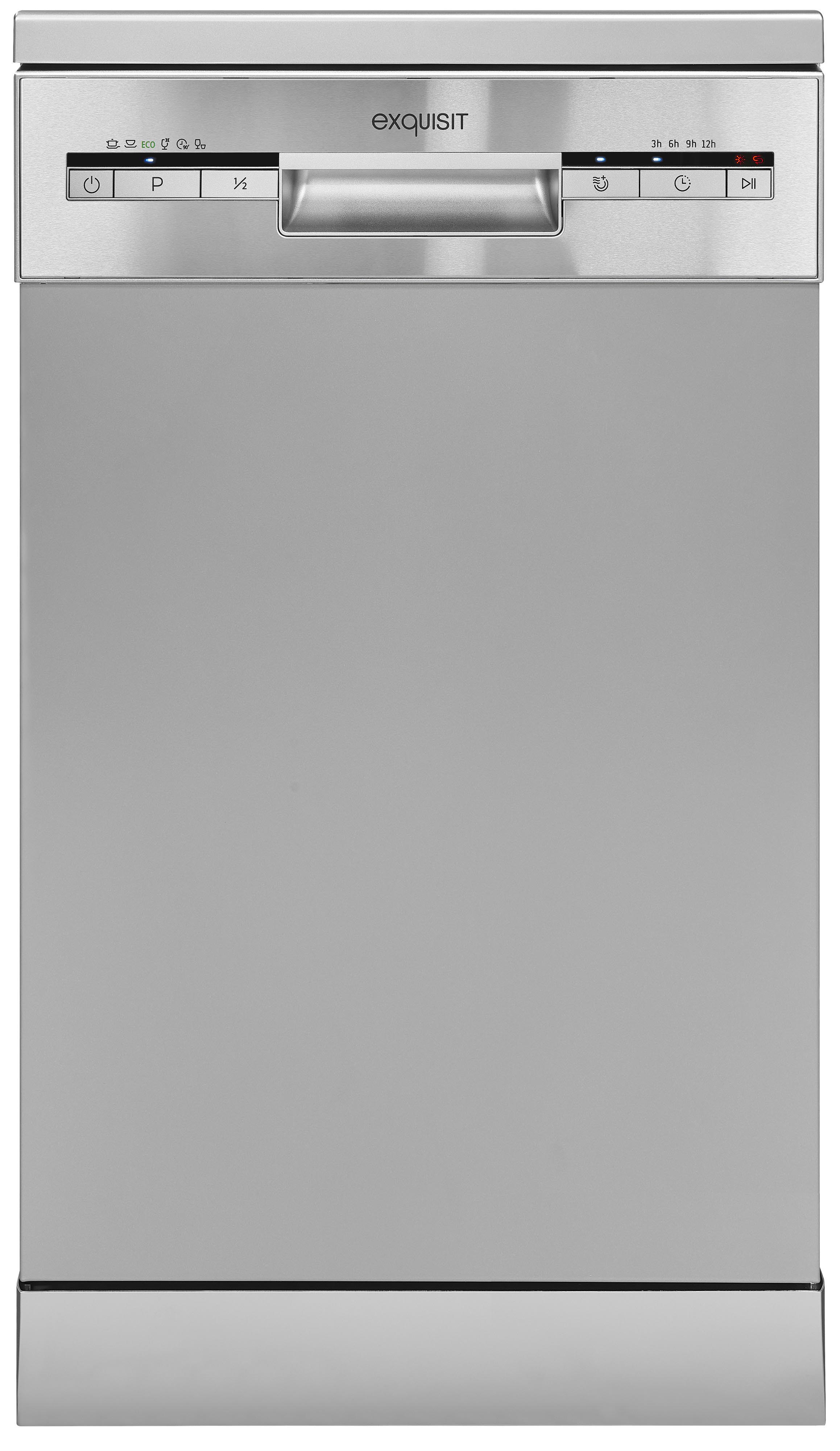 EXQUISIT GSP9109-030E Geschirrspüler (Freistehend mit Unterbaumöglichkeit, 448 mm breit, 49 dB (A), E)