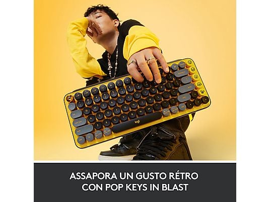 TASTIERA LOGITECH POP KEYS YELLOW