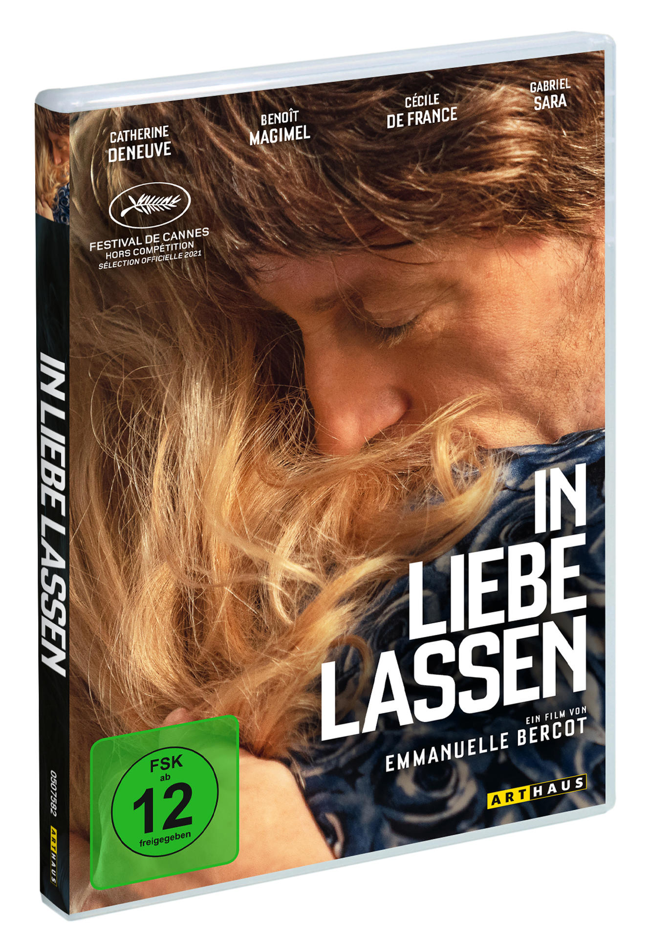 DVD-Cover des Films "In Liebe Lassen" mit zwei sich umarmenden Personen.
