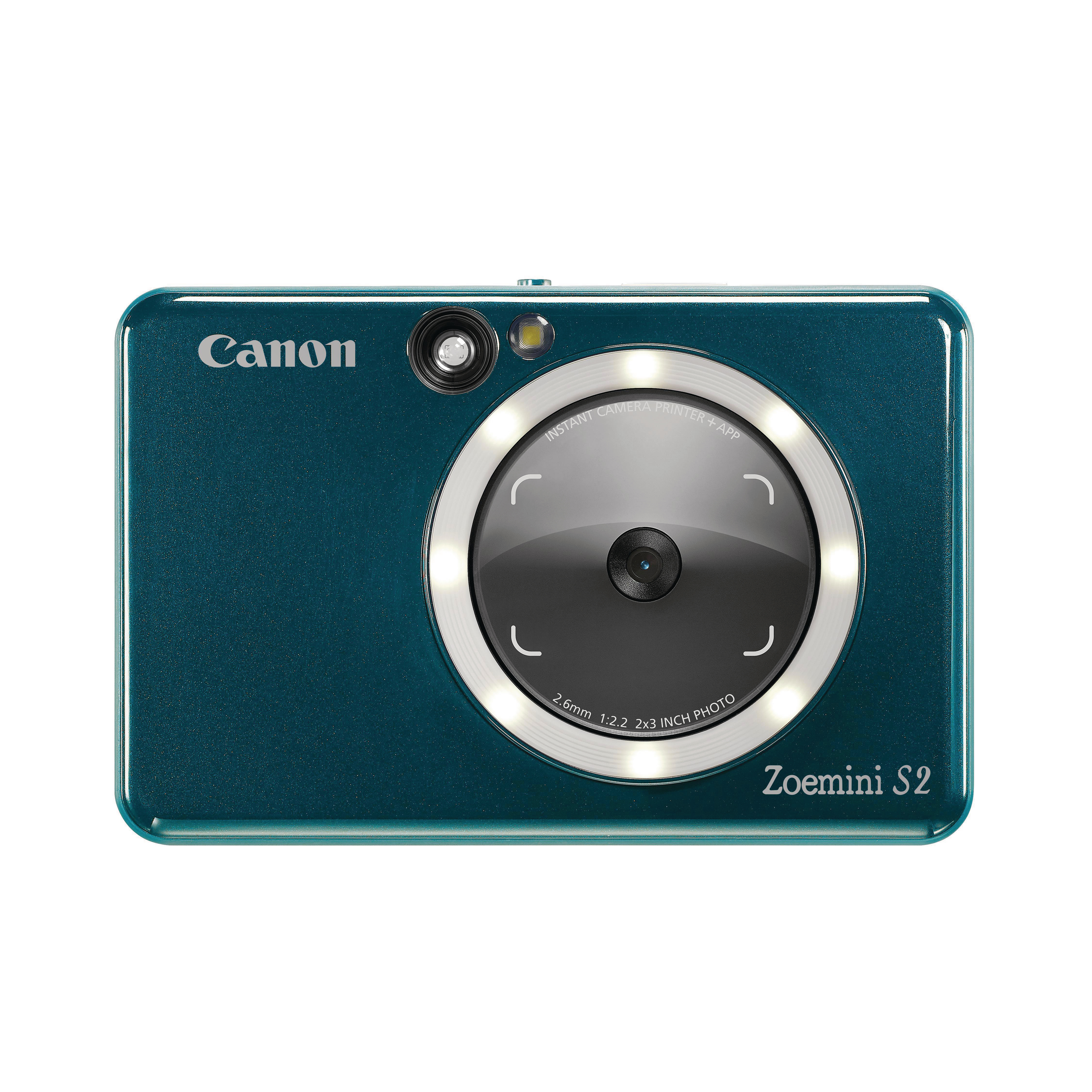 S2 Zoemini Sofortbildkamera und Aquamarin Fotodrucker, CANON