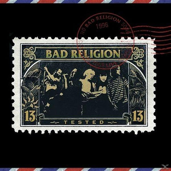 Bad Religion Albumcover, eine Briefmarke mit Bandbild.