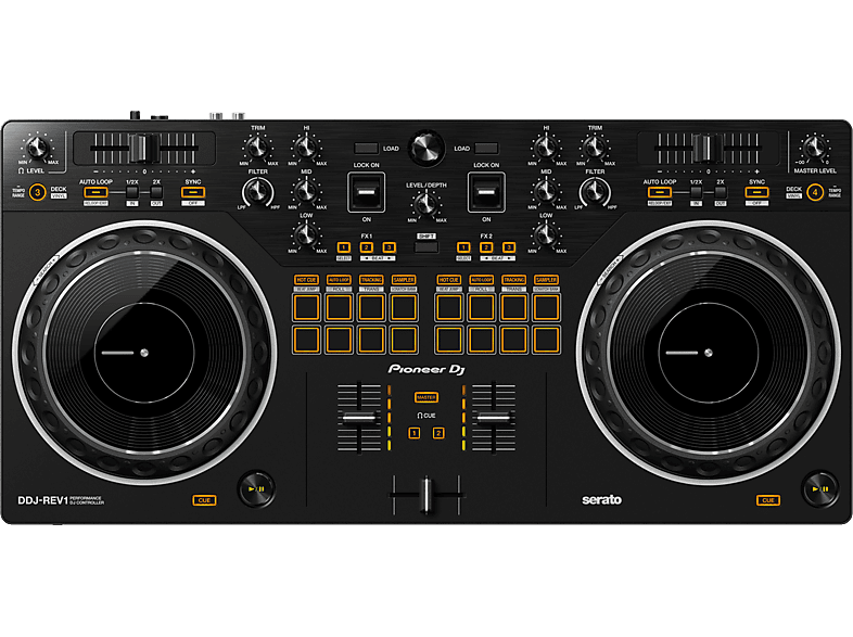 PIONEER DJ DDJ-REV1 - DJ-Controller (Schwarz)