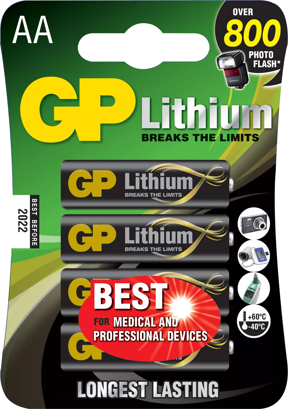 GP BATTERIES Lithium batterijen 1.5 V 4 x AA (GP15LF-2U4)