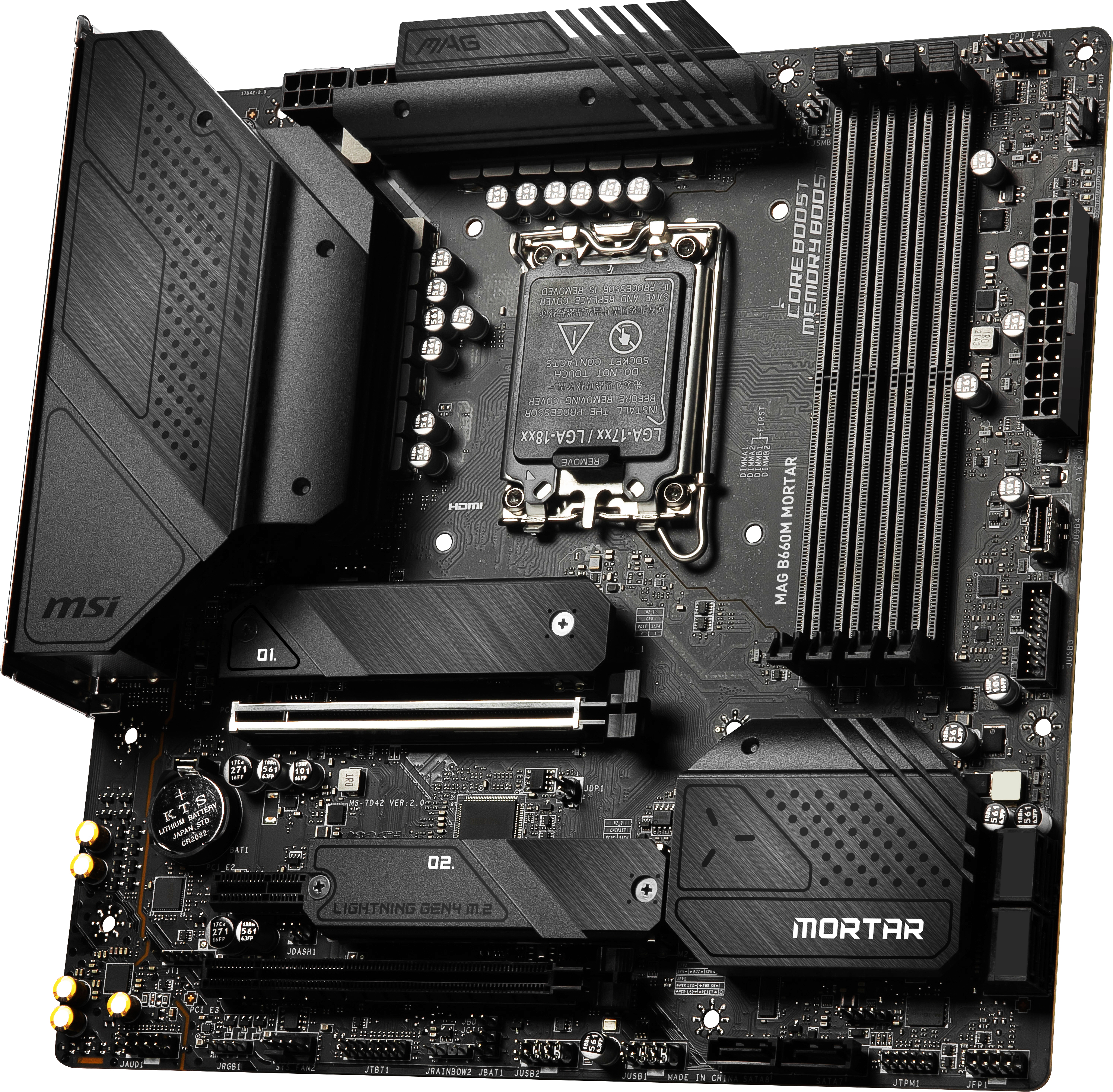 MSI MAG B660M MORTAR (7D42-013R) Mainboard Schwarz