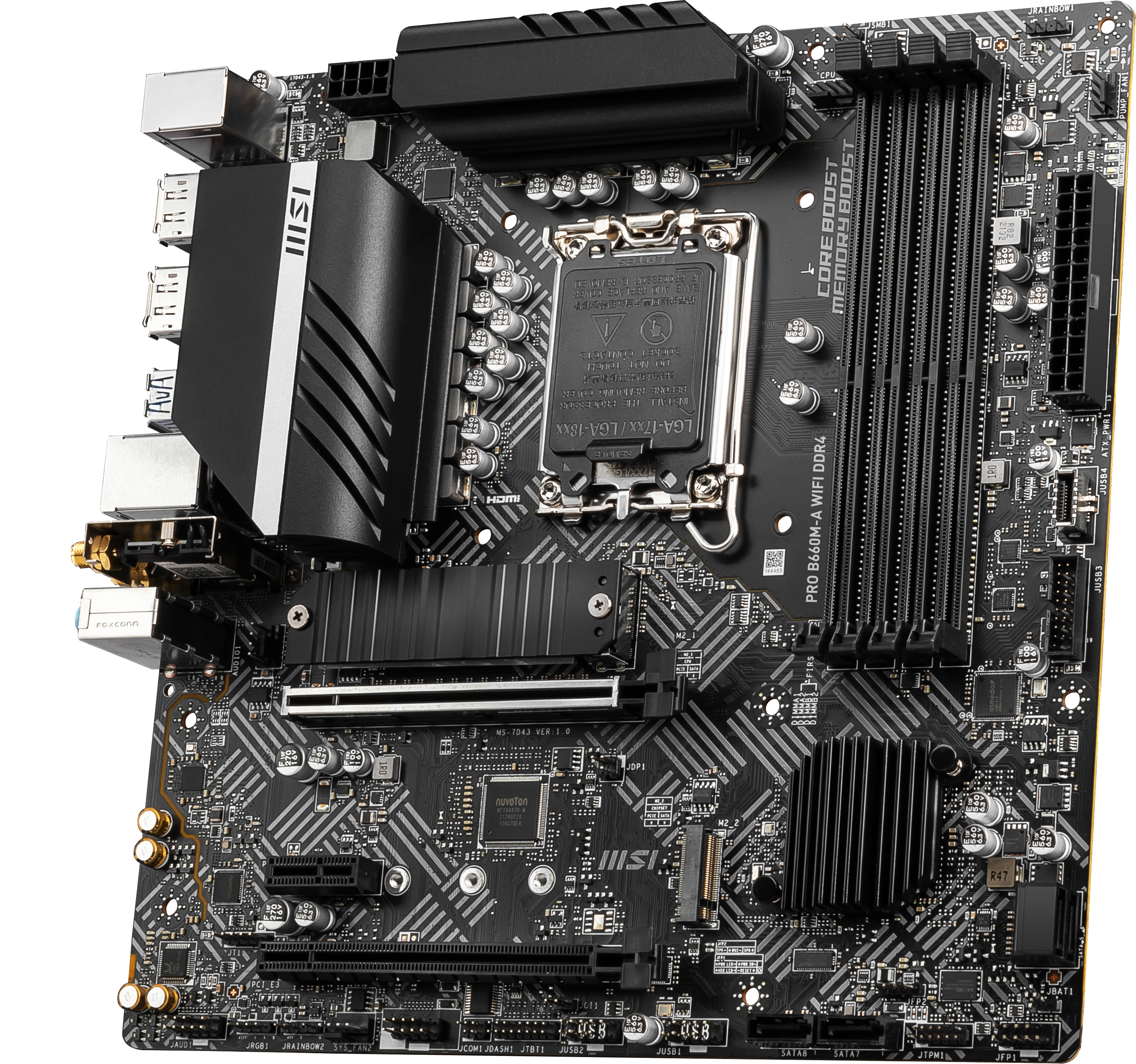 MSI PRO B660M-A WIFI DDR4 (7D43-002R) Mainboard Schwarz