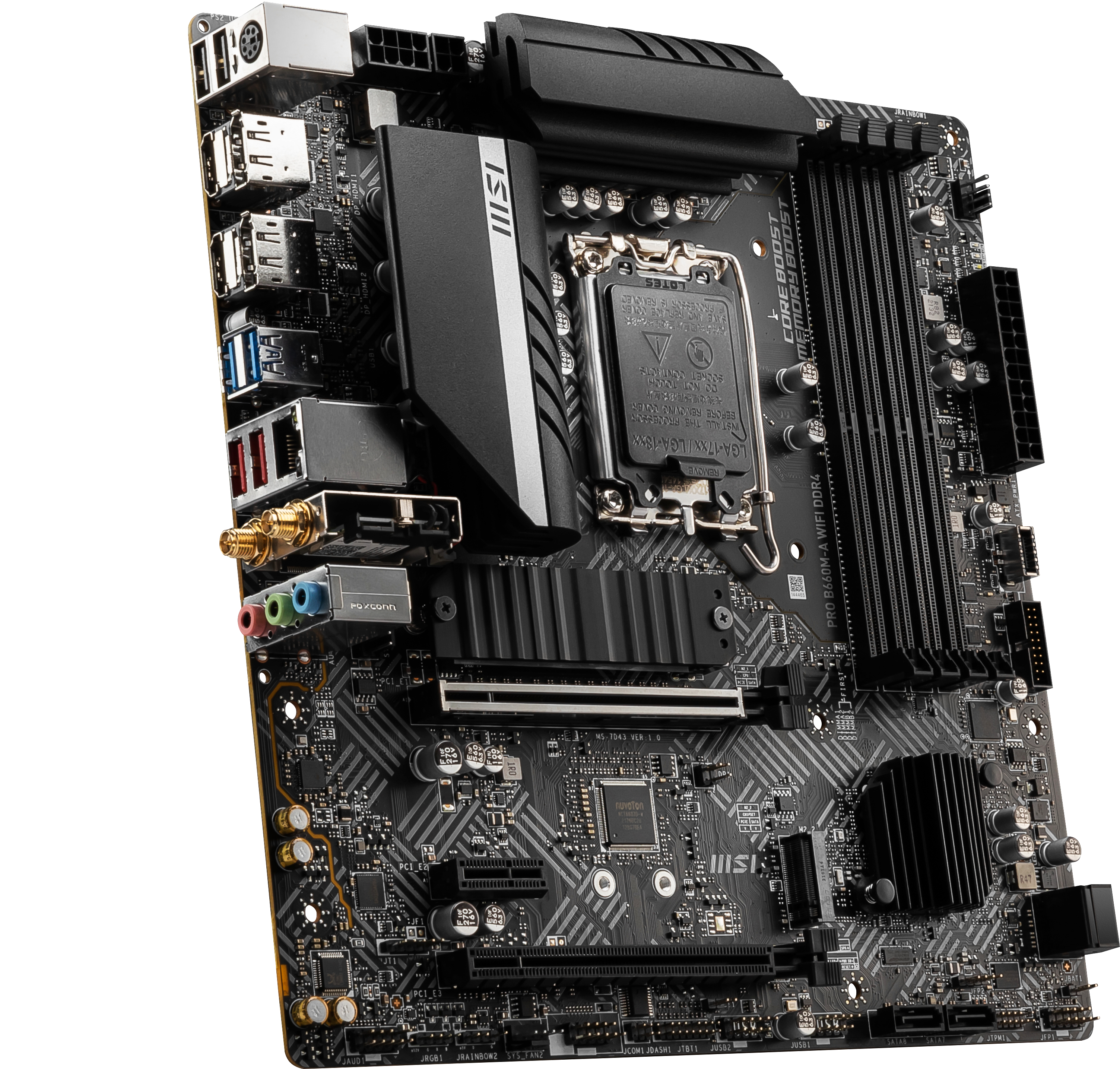 MSI PRO B660M-A WIFI DDR4 (7D43-002R) Mainboard Schwarz
