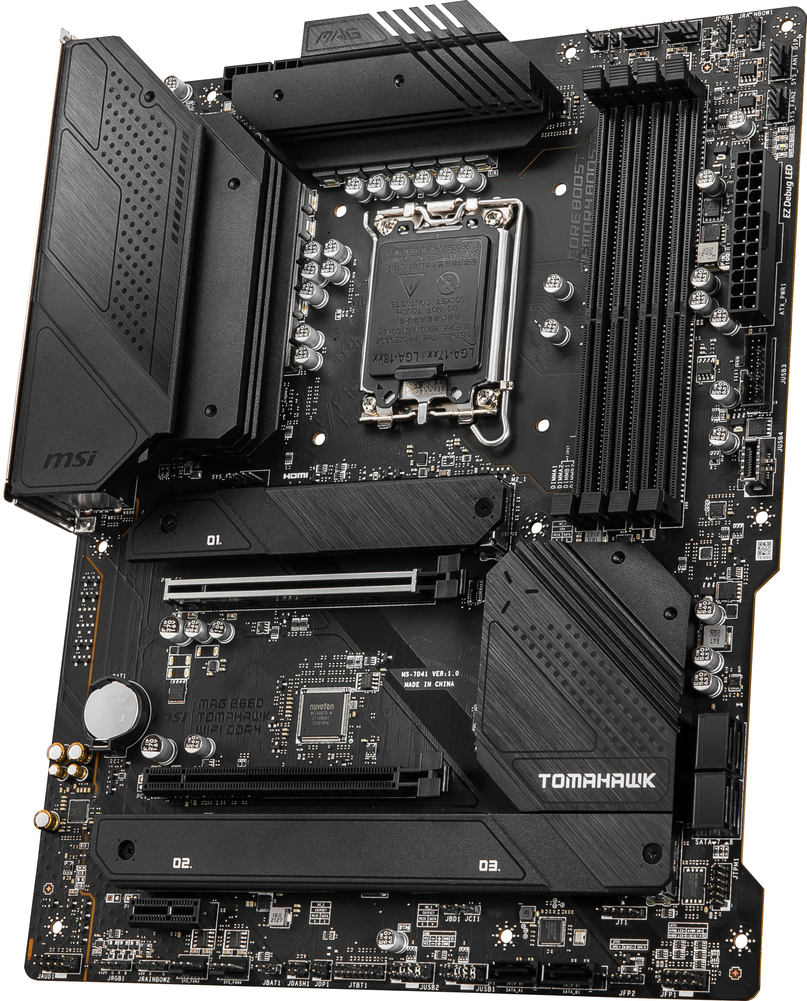 MSI MAG B660 TOMAHAWK WIFI DDR4 (7D41-001R) Mainboard Schwarz