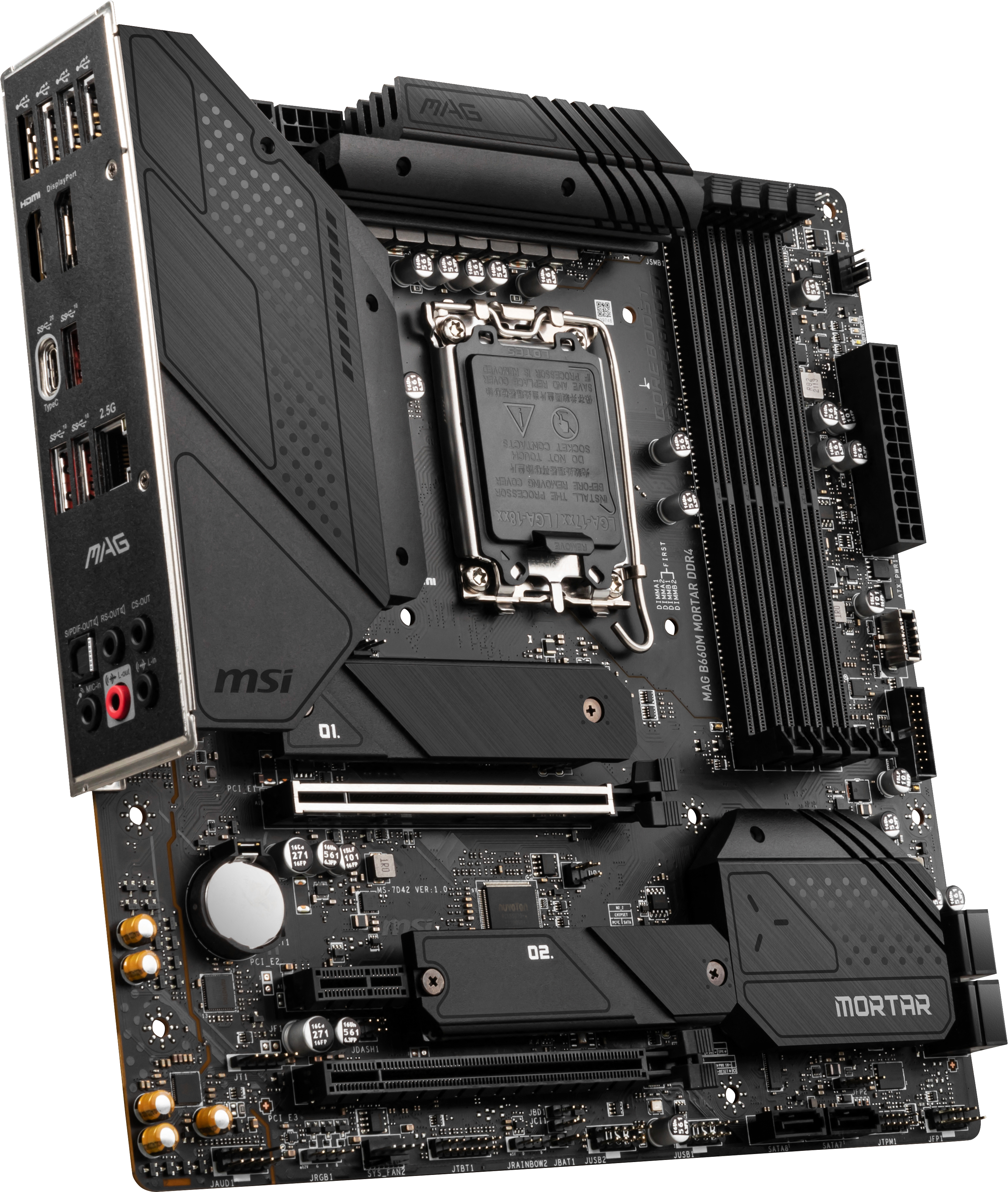 MSI MAG B660M MORTAR DDR4 (7D42-001R) Mainboard Schwarz