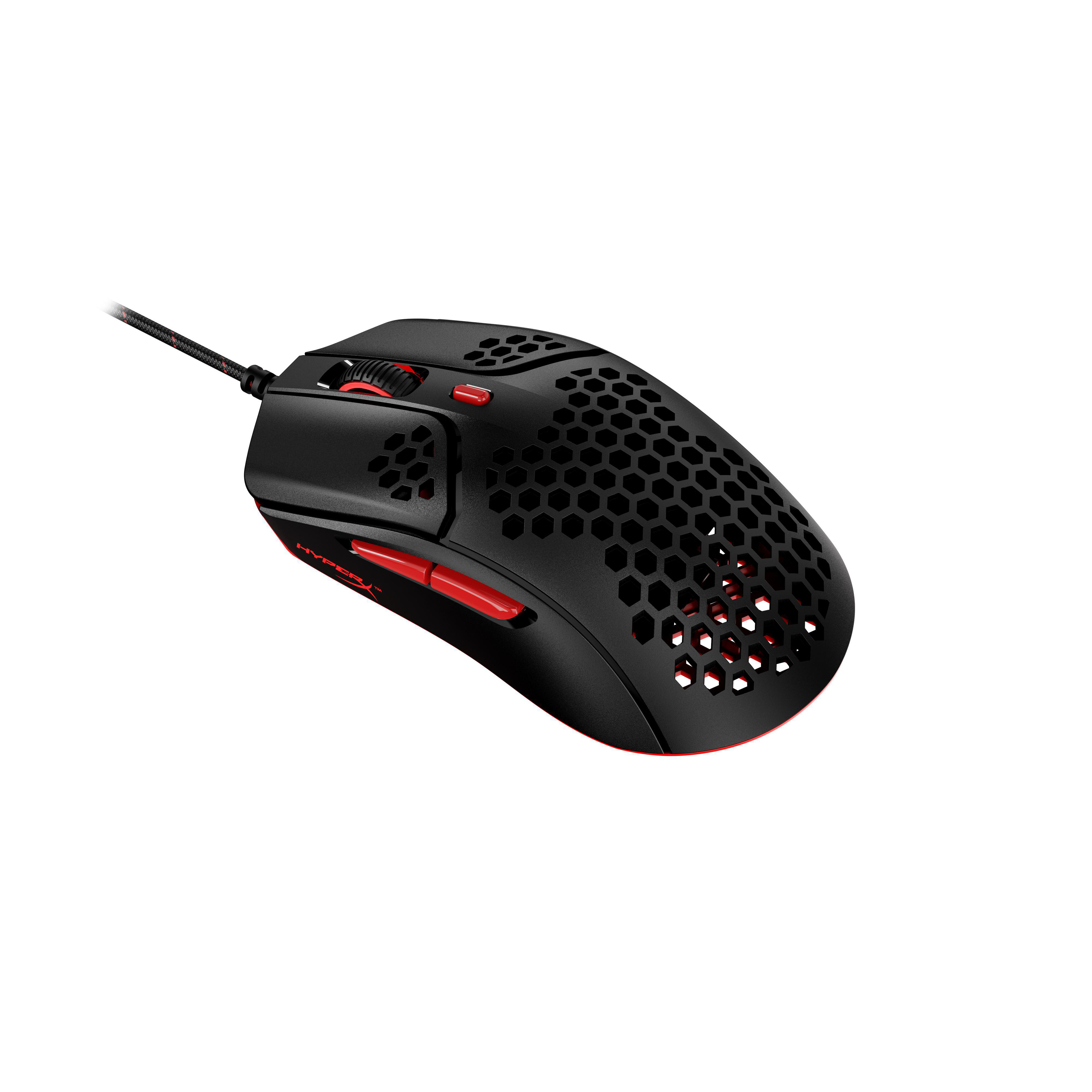 HYPERX Pulsfire Haste Gaming Maus, Schwarz/Rot