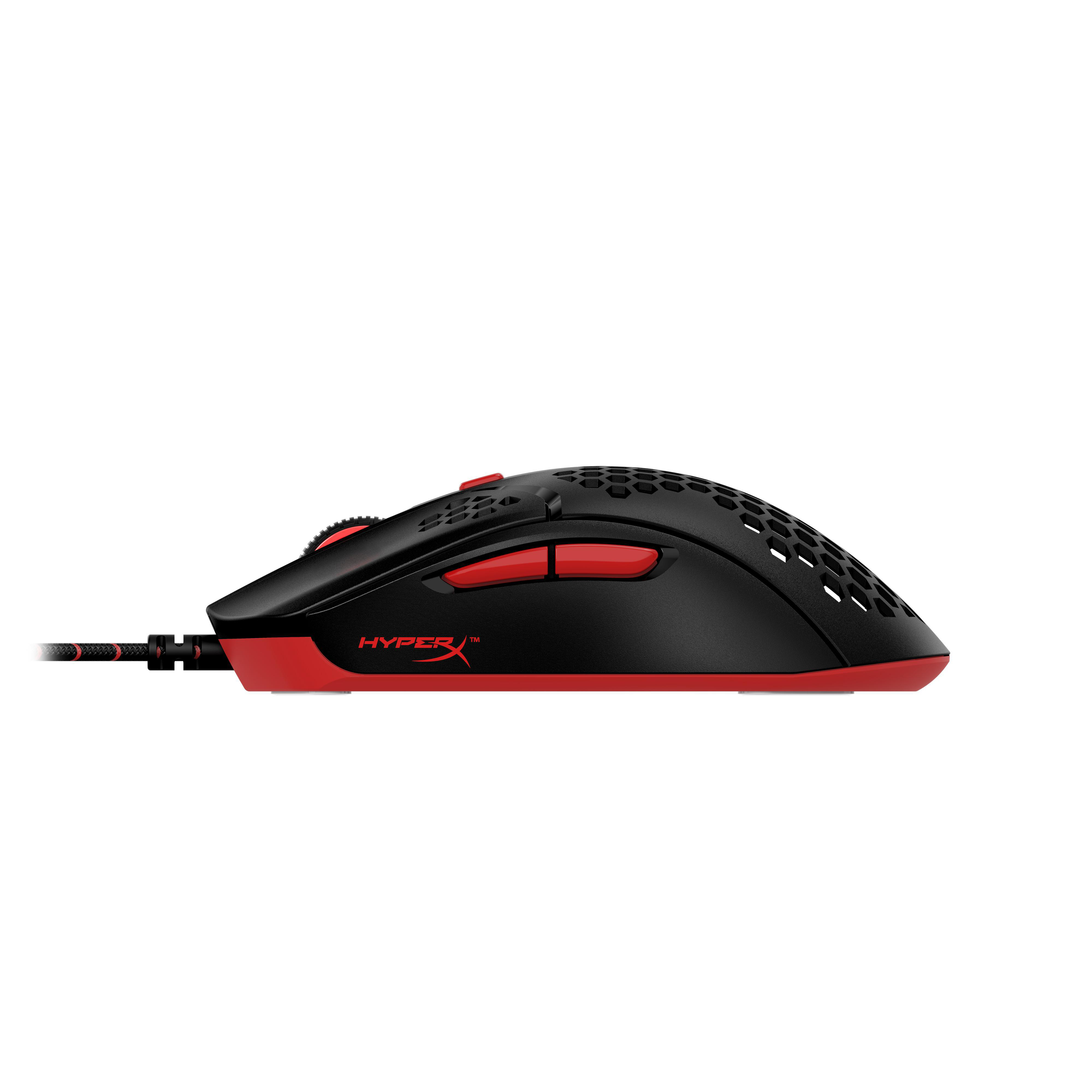 HYPERX Pulsfire Haste Gaming Maus, Schwarz/Rot