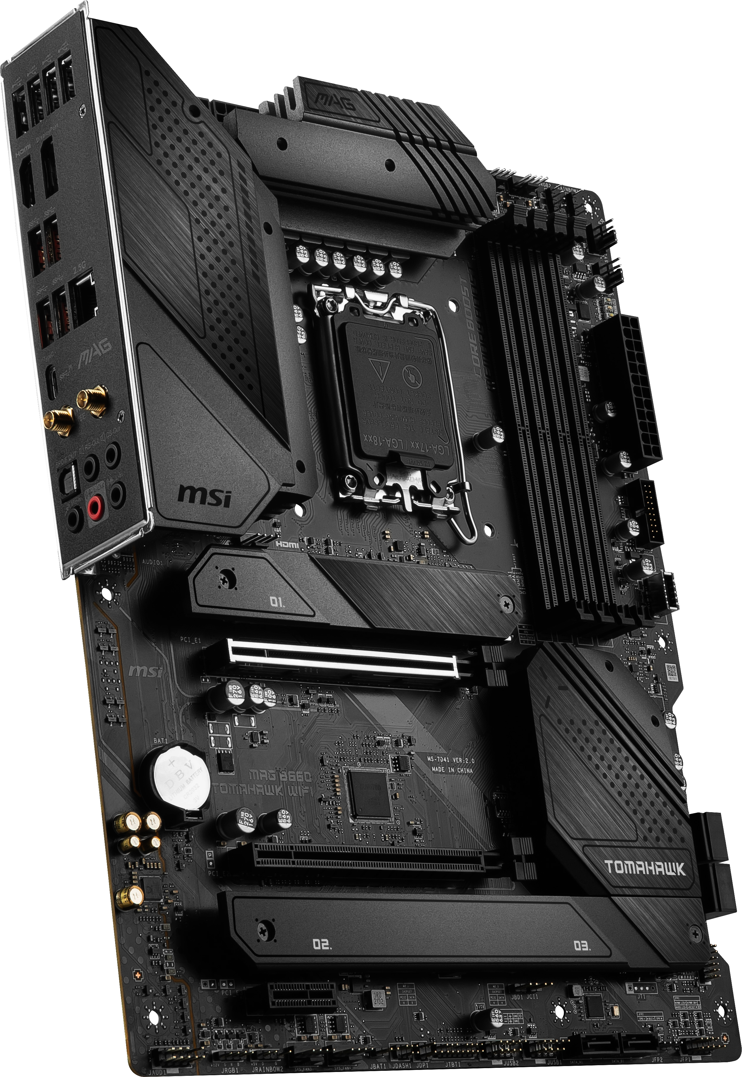 MSI MAG B660 TOMAHAWK WIFI (7D41-012R) Mainboard Schwarz
