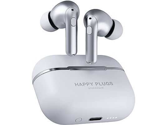 HAPPY PLUGS Air 1 Zen - Cuffie senza fili reali (In-ear, Argento)