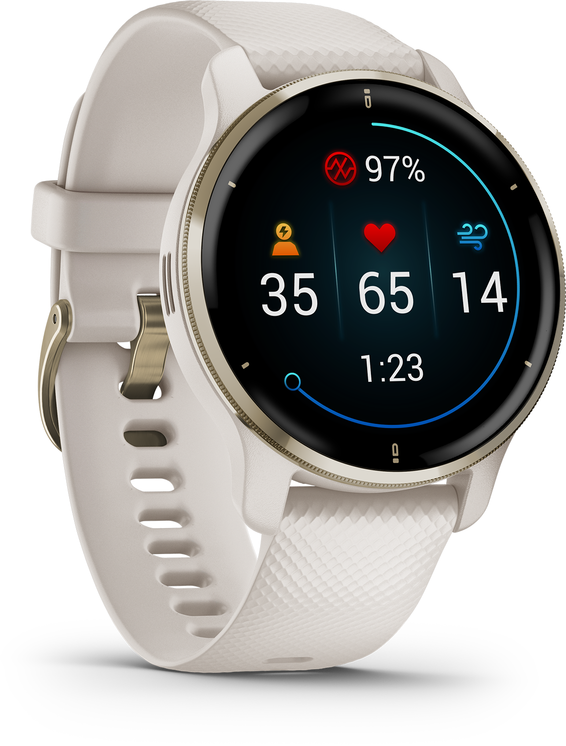 GARMIN Venu 2 Plus Goud/Ivoor