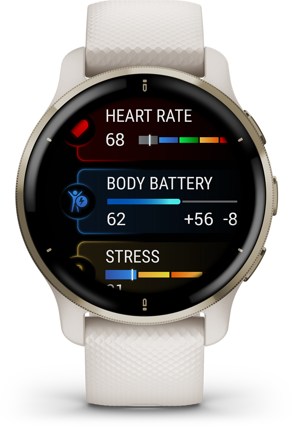 GARMIN Venu 2 Plus Goud/Ivoor