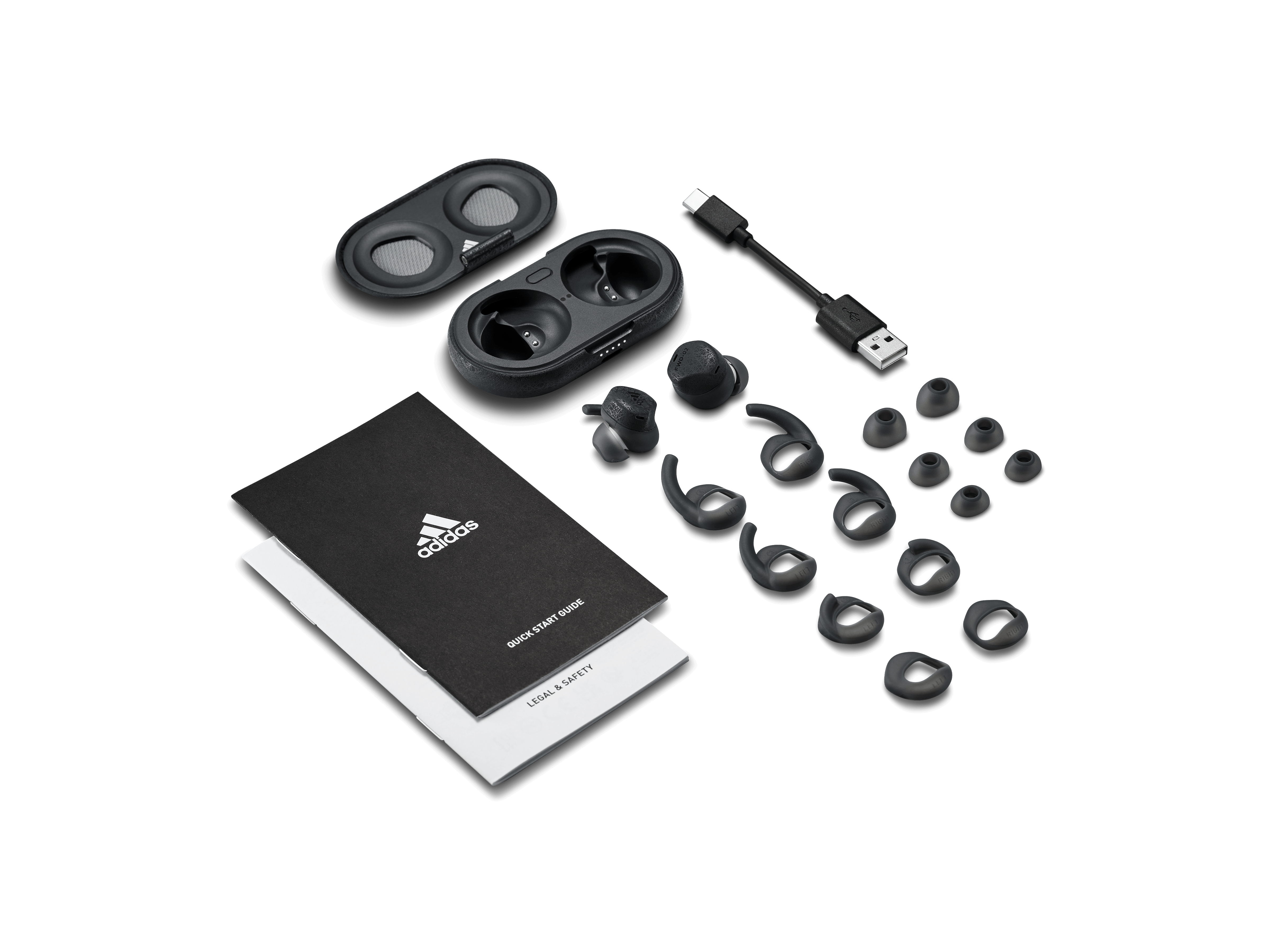 ADIDAS ORIGINALS FWD-02, In-ear Kopfhörer Bluetooth Night Grey