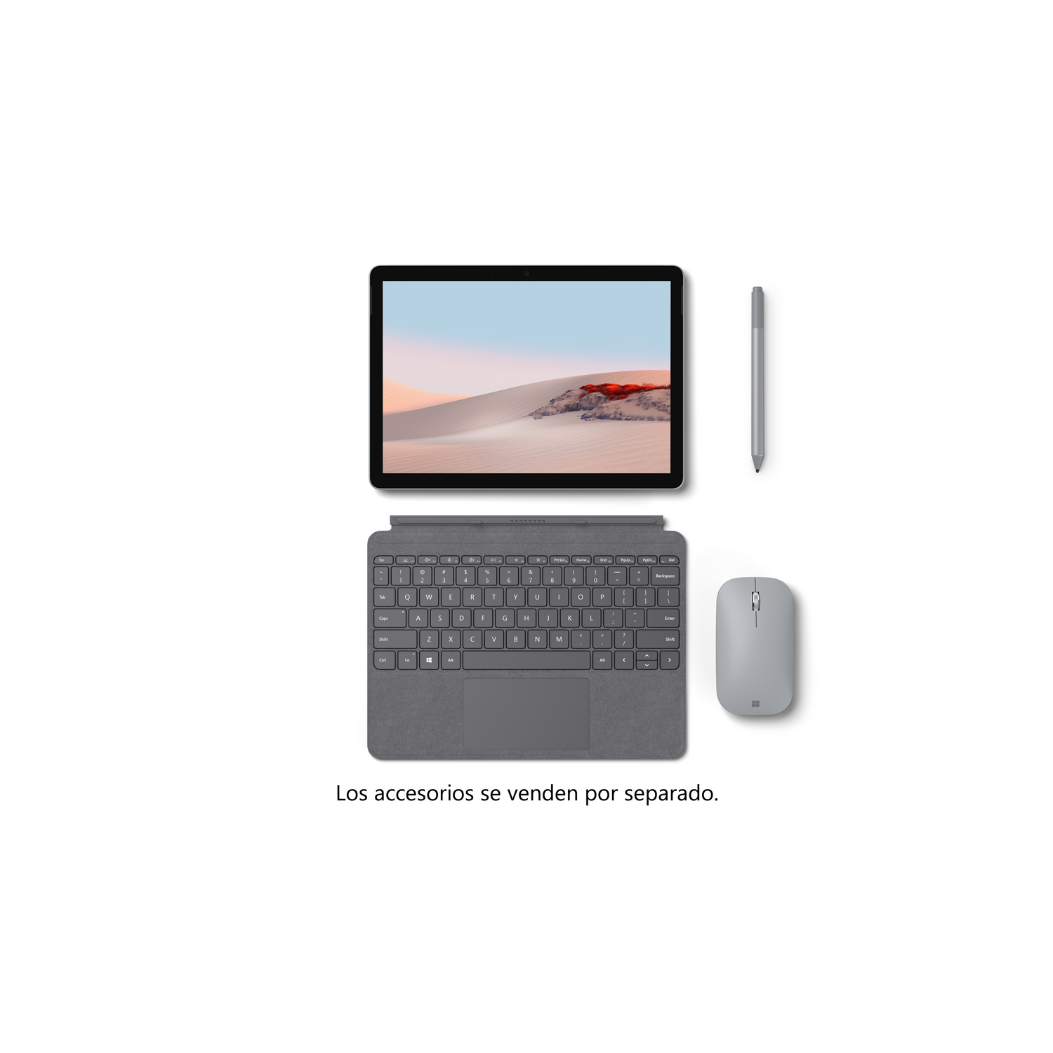 Convertible 2 en 1 - Microsoft Surface Go 2, 10.5", Intel® Pentium® Gold 4415Y, 4 GB RAM, 64 GB, W10, Plata