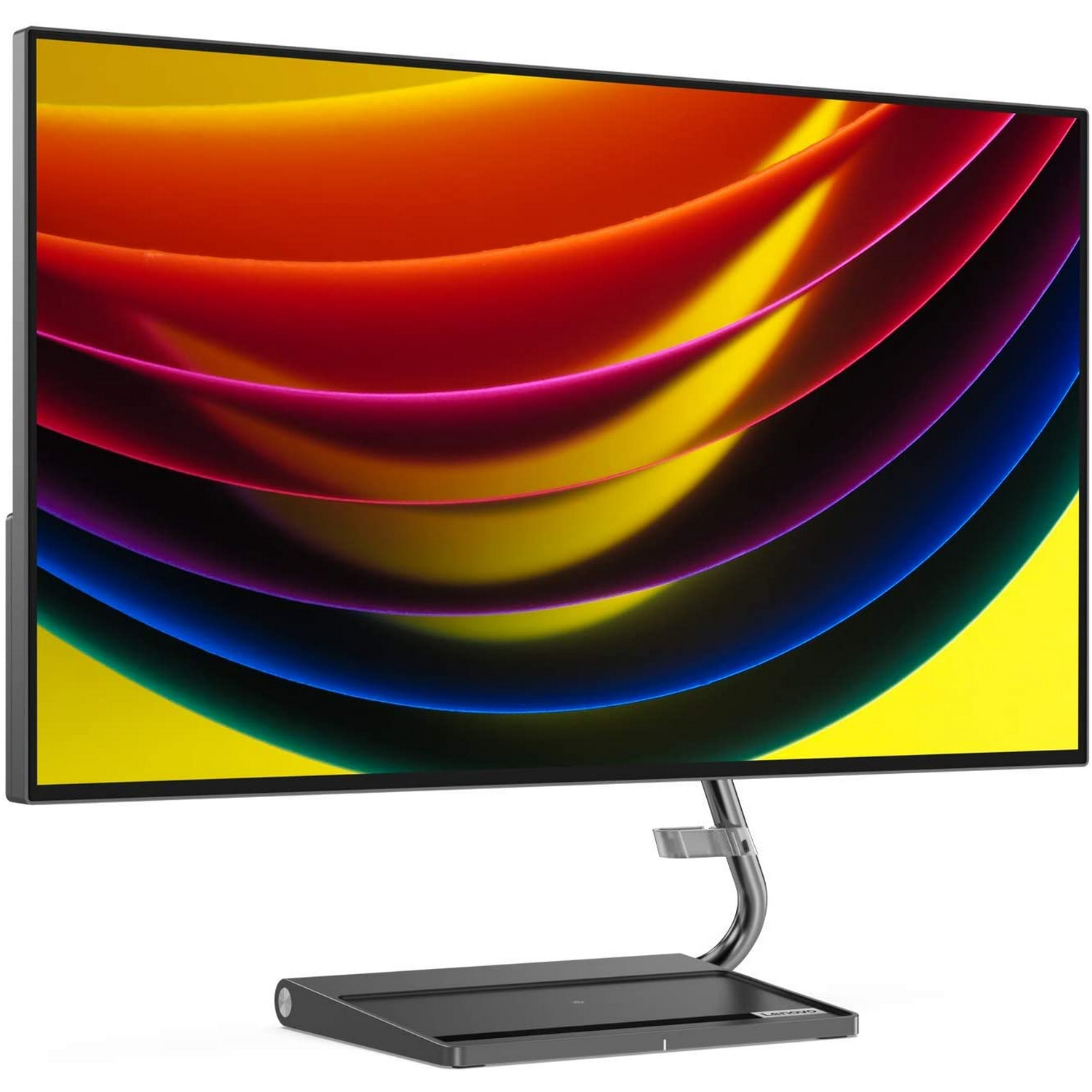 Monitor - Lenovo Qreator 27 66B7RAC1EU Profesional, 27" UHD 4K, IPS, 8 ms, 98 % DCI-P3 10 bits, 400 cd/m², Gris