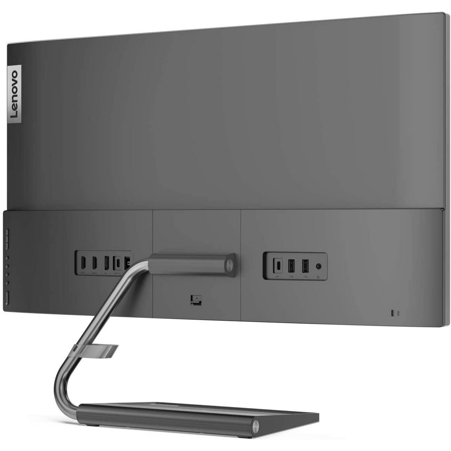 Monitor - Lenovo Qreator 27 66B7RAC1EU Profesional, 27" UHD 4K, IPS, 8 ms, 98 % DCI-P3 10 bits, 400 cd/m², Gris