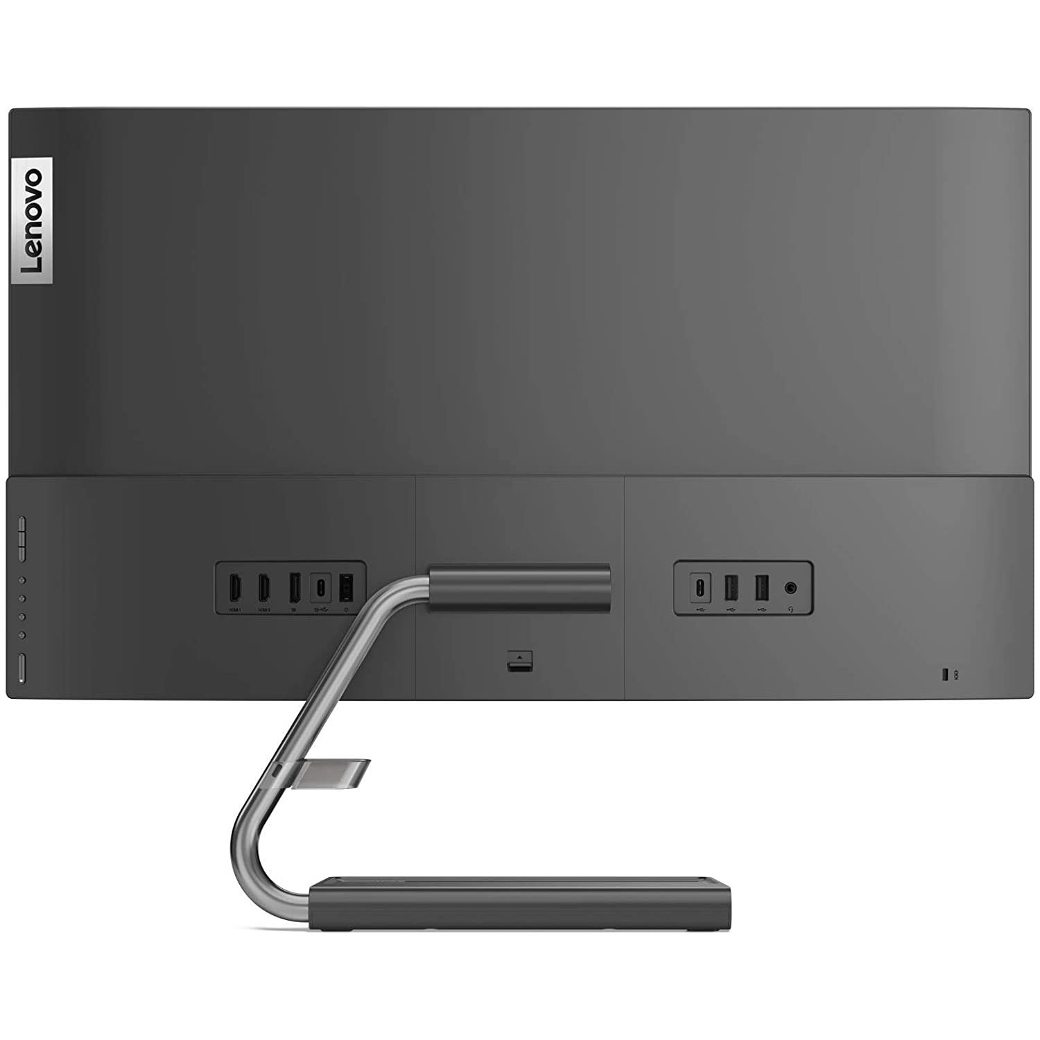 Monitor - Lenovo Qreator 27 66B7RAC1EU Profesional, 27" UHD 4K, IPS, 8 ms, 98 % DCI-P3 10 bits, 400 cd/m², Gris
