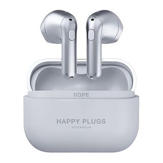 HAPPY PLUGS Hope - Écouteurs True Wireless (In-ear, Argent)