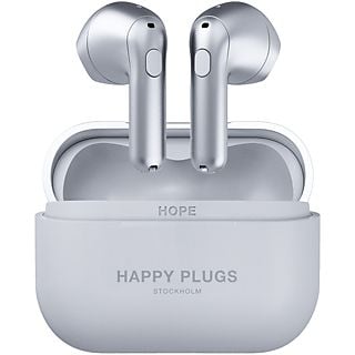 HAPPY PLUGS Hope - Cuffie True Wireless (in-ear, argento)