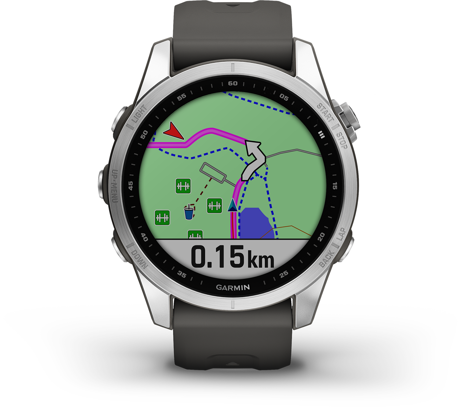 GARMIN fenix 7S Zilver/Grafiet