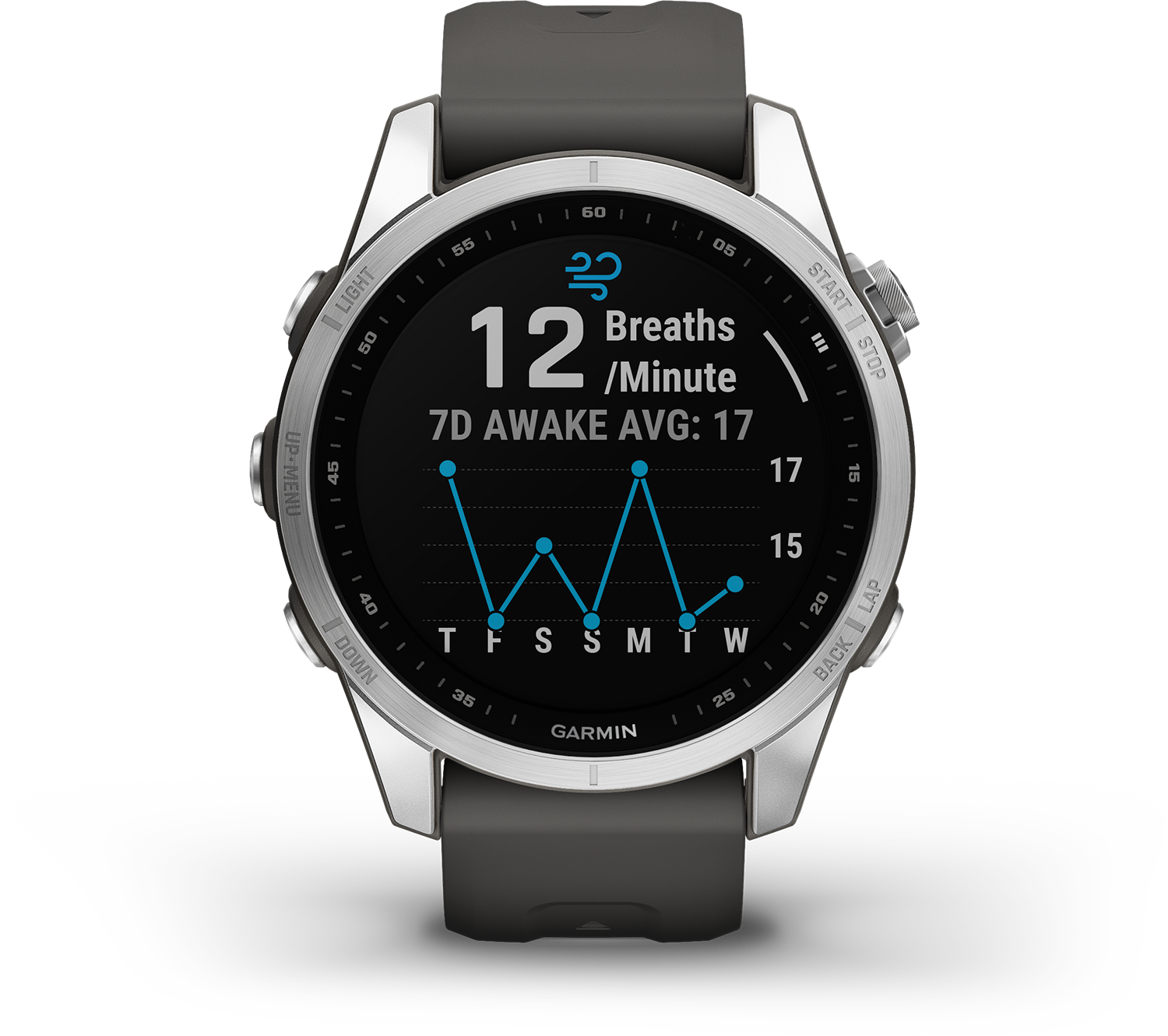 GARMIN fenix 7S Zilver/Grafiet