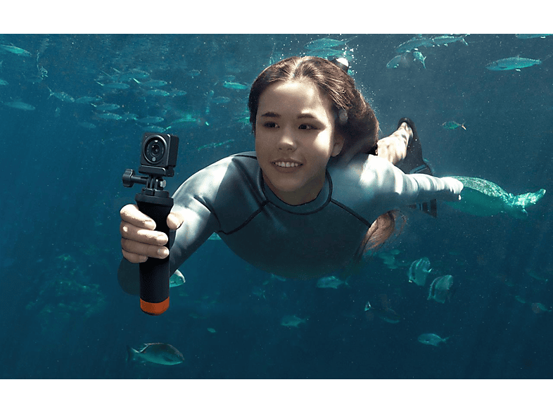 DJI ACTION 2, Schwimmfähiger Griff, Schwarz/Orange