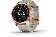 GARMIN fenix 7S Solar Roségoud/Beige