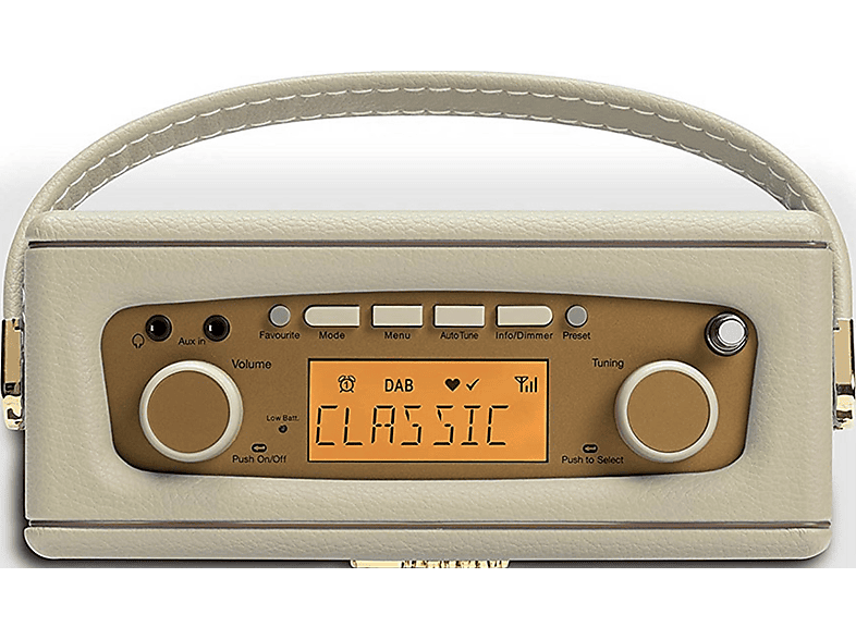 Roberts Radio Revival Uno BT DAB+ Radio mit Bluetooth, Pastel Cream; Digitalradio — Foto 4 von 5