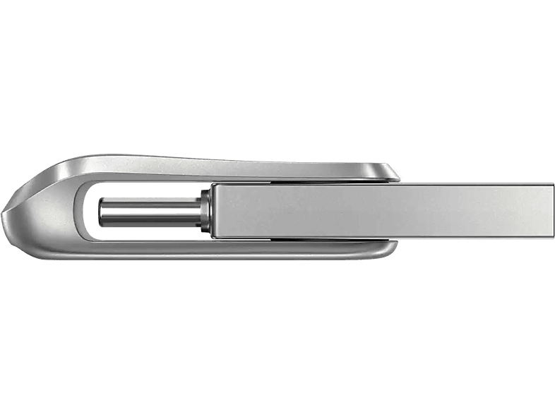SANDISK 256GB USB-Stick Ultra Dual Drive Luxe, USB-C/A 3.1 Gen1, R150, Metallgehäuse, Silber — Foto 4 von 4