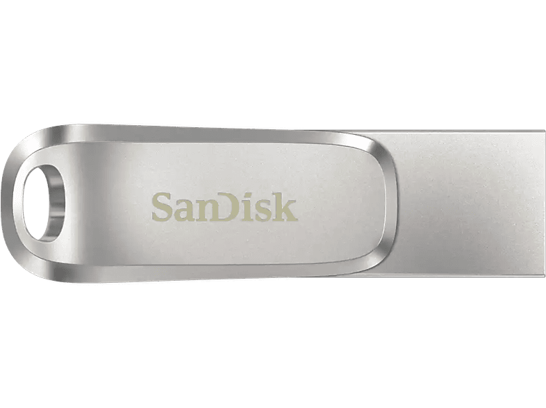 SANDISK 256GB USB-Stick Ultra Dual Drive Luxe, USB-C/A 3.1 Gen1, R150, Metallgehäuse, Silber — Foto 3 von 4