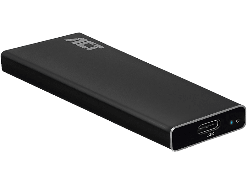 ACT AC1605 USB Type-C külső SSD ház, M.2 SATA vagy NVMe kompatibilitás, 3.2 Gen2, 10Gbit/s