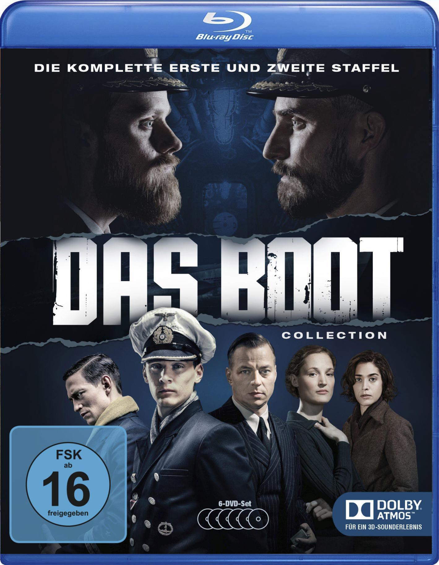 DVD-Cover des Films Das Boot: Collection, mit Schauspielern in Uniformen.