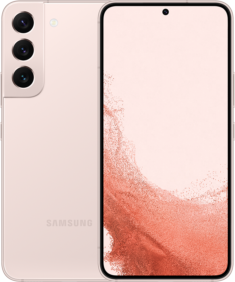 SAMSUNG Galaxy S22 8/128 GB DualSIM Rózsaarany Kártyafüggetlen Okostelefon (SM-S901 )