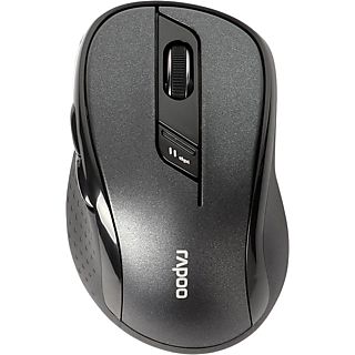 Ratón inalámbrico - Rapoo M500 Silent, Inalámbrico, Bluetooth, 1600 PPP, Negro