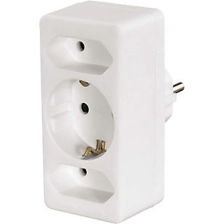 Regleta - Hama 00047688, 3 salidas AC, Euro, 3680 W, 230 V, 16 A, Blanco