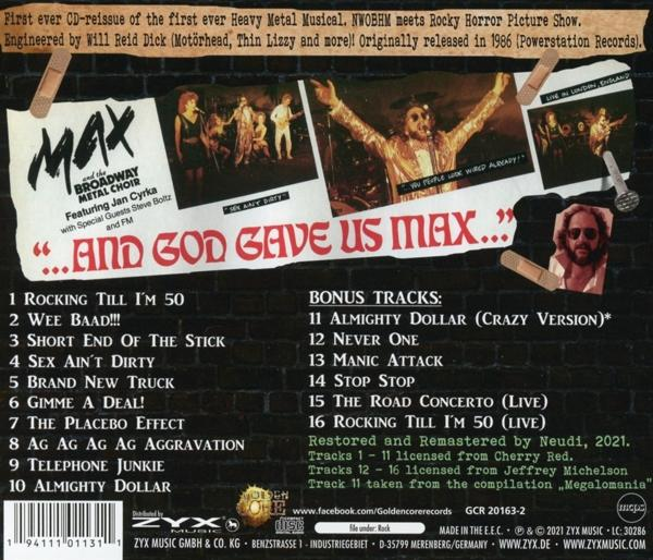 Max & The Broadway Metal Choir - And God Gave Us Max  - (Vinyl)