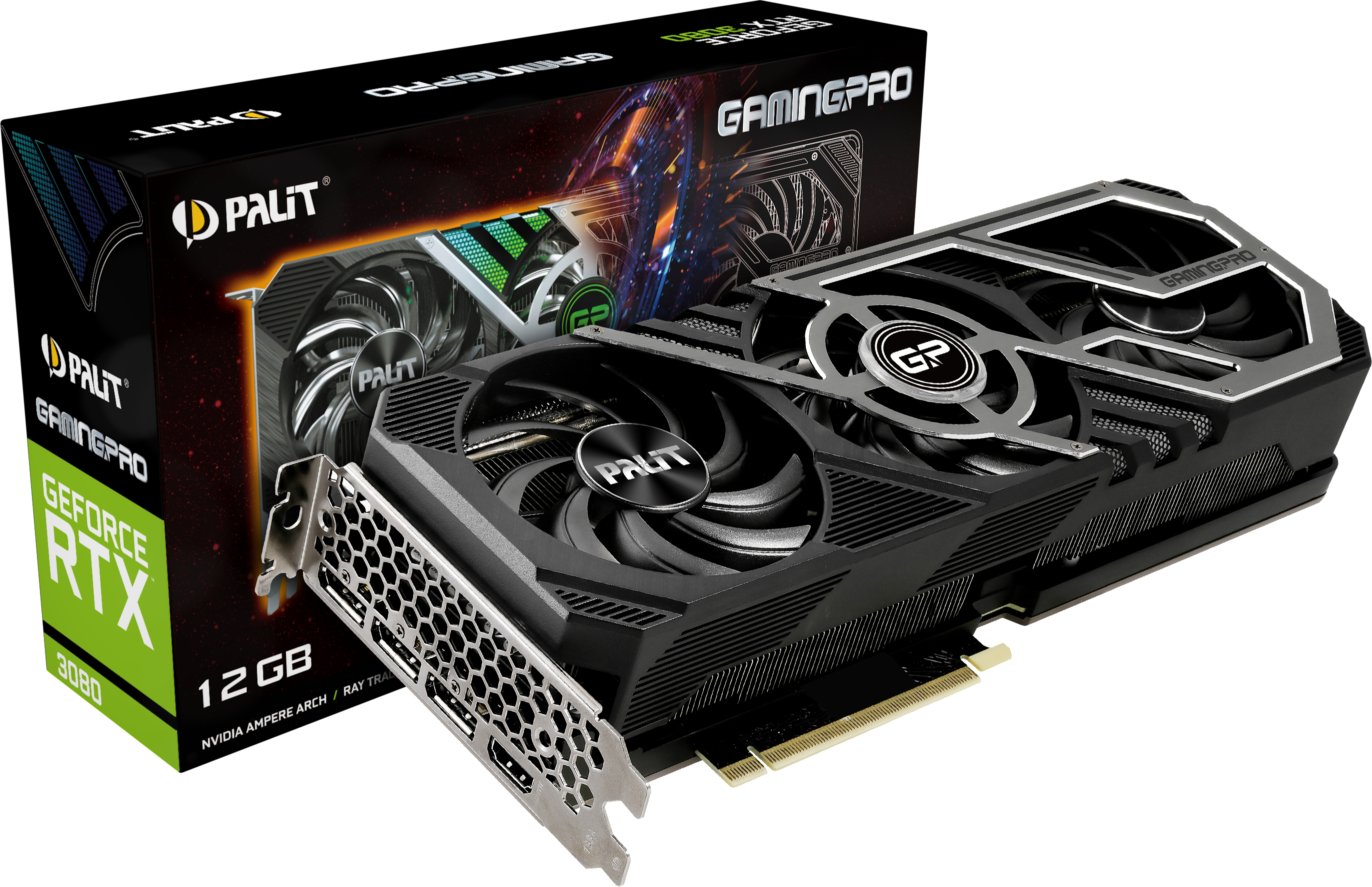 PALIT GeForce RTX 3080 GamingPro 12GB GDDR6X (NED3080019KB-132AA) (NVIDIA, Grafikkarte)