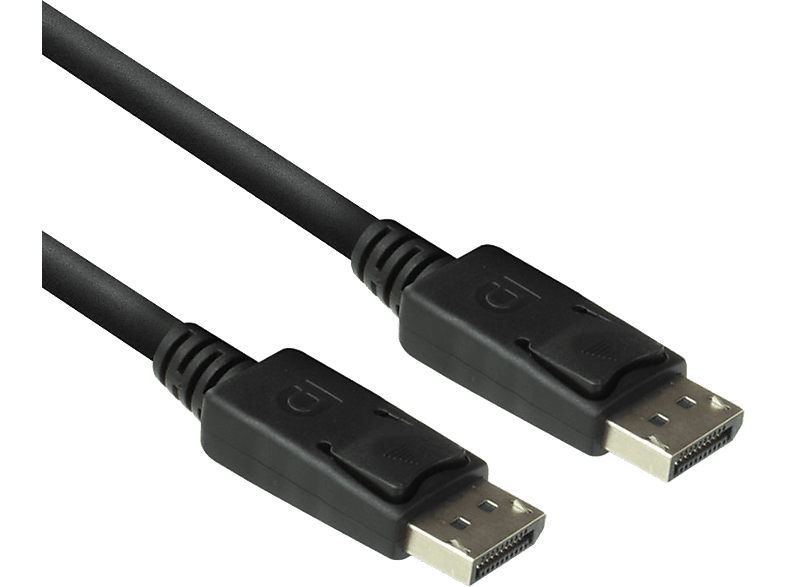 ACT AC3902 DisplayPort 1.2 összekötő kábel max 4K, 60Hz, 2 méter, fekete