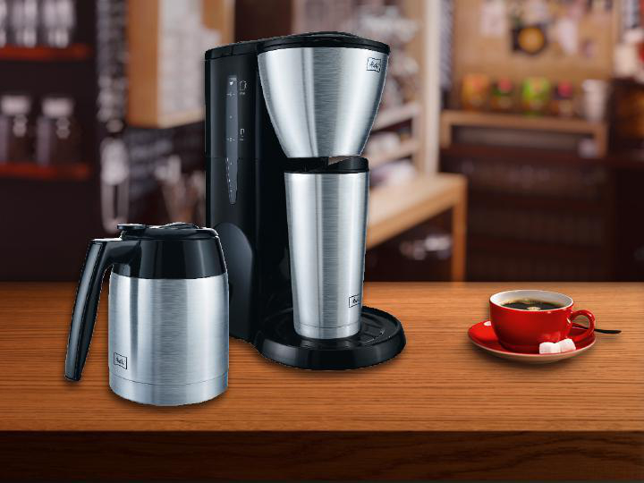 MELITTA Single5 Therm M 728 Kaffeemaschine Silber/Schwarz