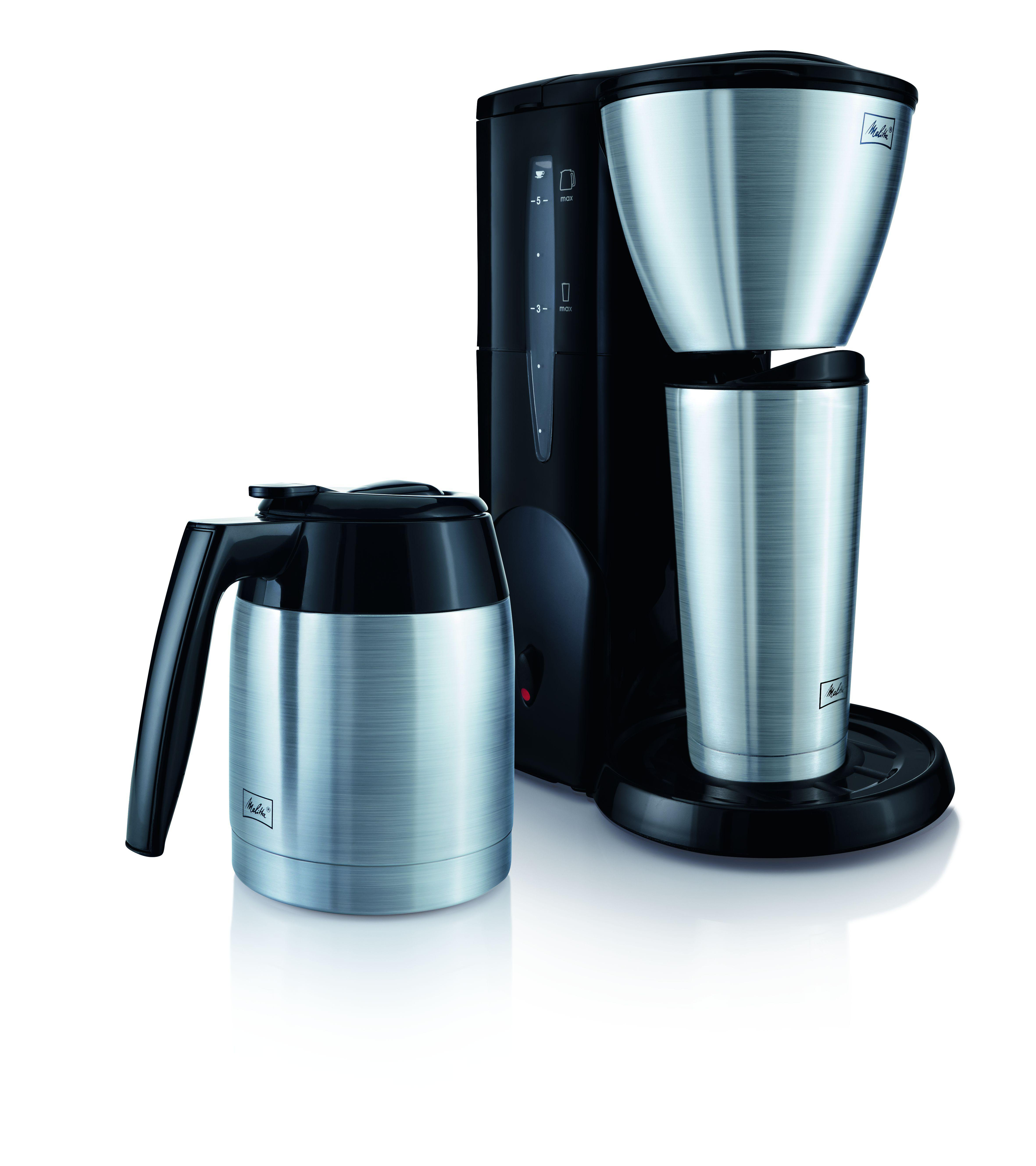 MELITTA Single5 Therm M 728 Kaffeemaschine Silber/Schwarz